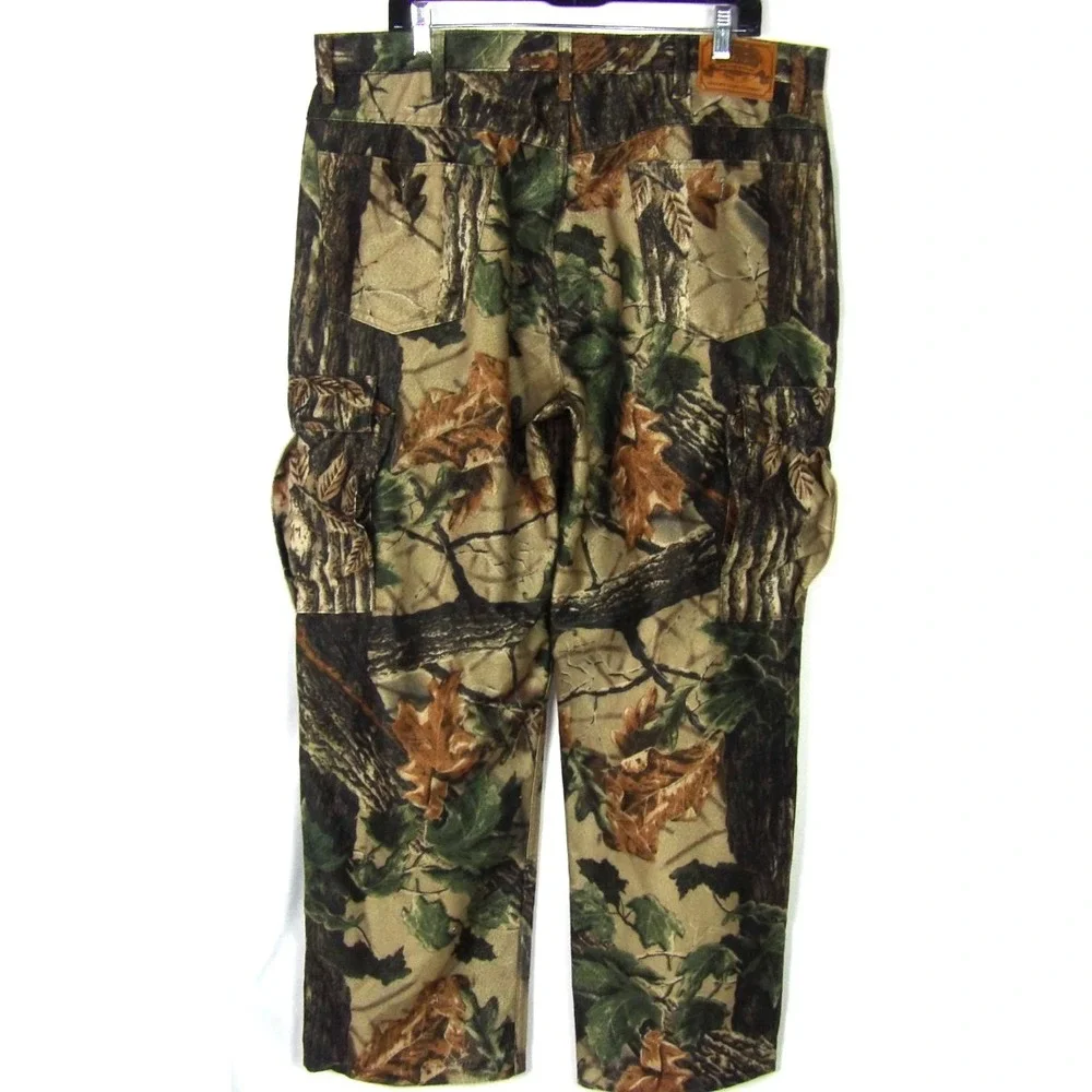 Cabela's Real‎ Tree Camouflage Cargo Pocket Fleece Hunting Pants Men's 38 X 30
